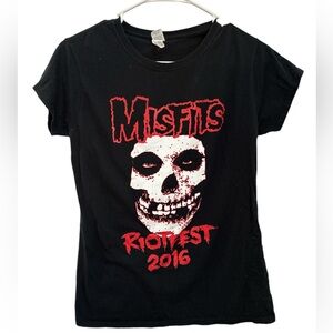 Misfits Band Riot Fest 2016 Graphic T-Shirt Size Large